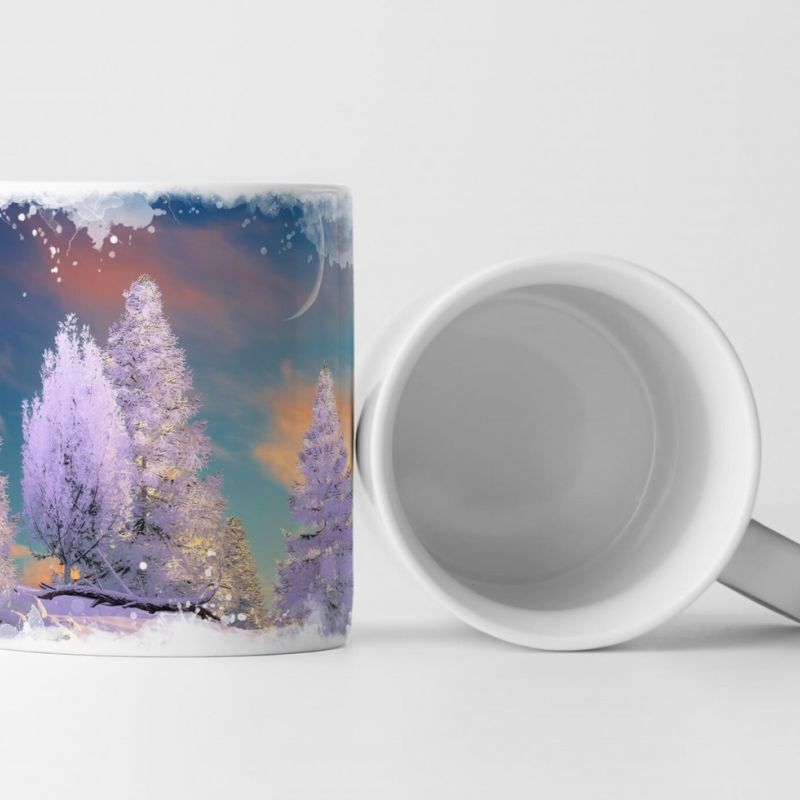 Tasse Geschenk Märchenhafter Winter – Illustration