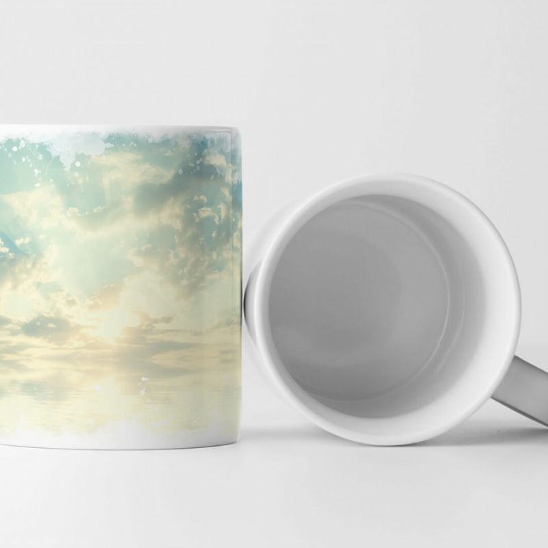 Tasse Geschenk Landschaftsfotografie – Sonniger Wolkenhimmel