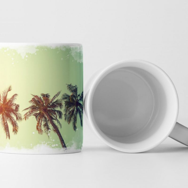 Tasse Geschenk Vintage Palmen – Fotografie