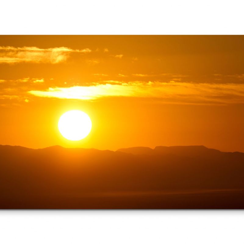 120x80cm Wandbild Afrika Berge Natur Sonnenuntergang