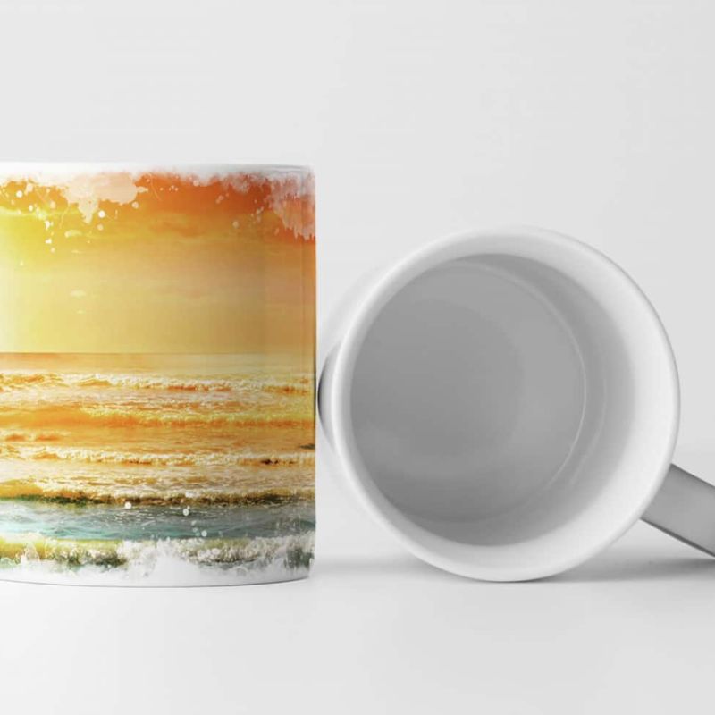 Tasse Geschenk Landschaftsfotografie – Segelboot Sonnenaufgang