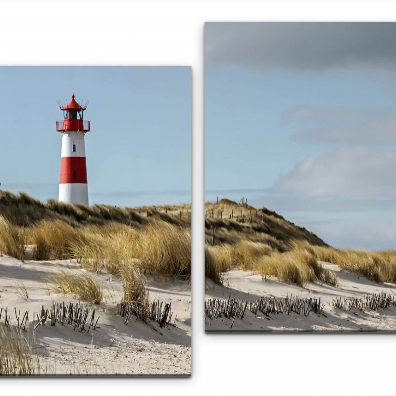 Leuchtturm am Meer Wandbild in verschiedenen Größen