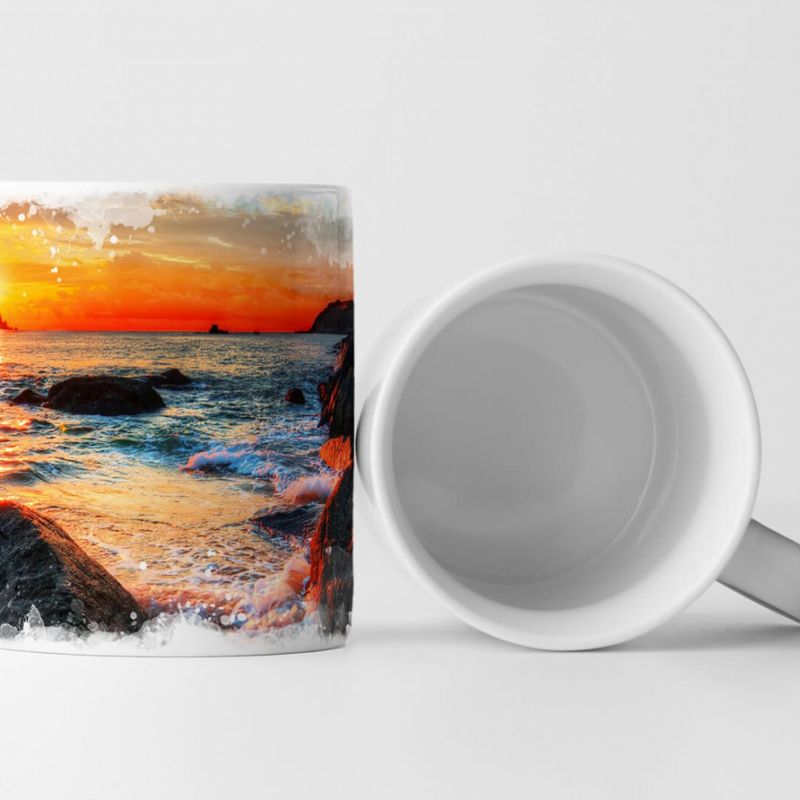 Tasse Geschenk Naturfotografie – Ozean bei Sonnenaufgang