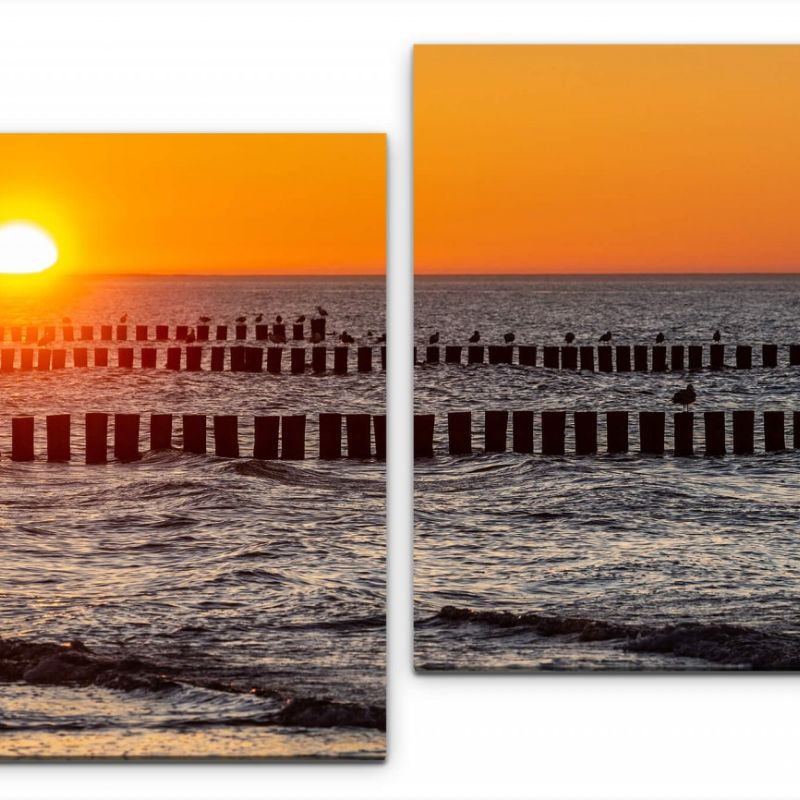 Ostsee Sonnenuntergang Wandbild in verschiedenen Größen