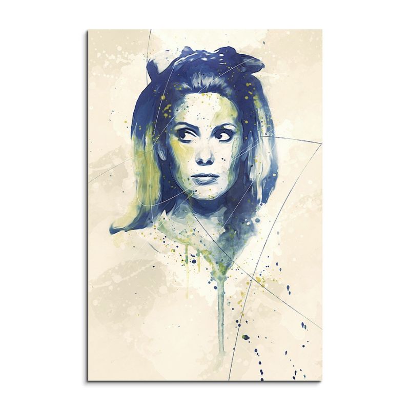 Catherine Deneuve Aqua 90×60 cm Aquarell Kunstbild