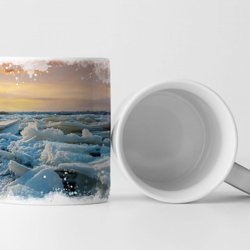 Tasse Geschenk Landschaftsfotografie – Winterlicher Sonnenaufgang