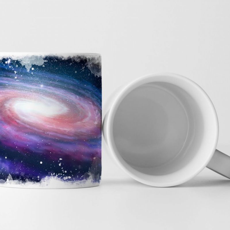 Tasse Geschenk Illustration – Spiralförmige Galaxie