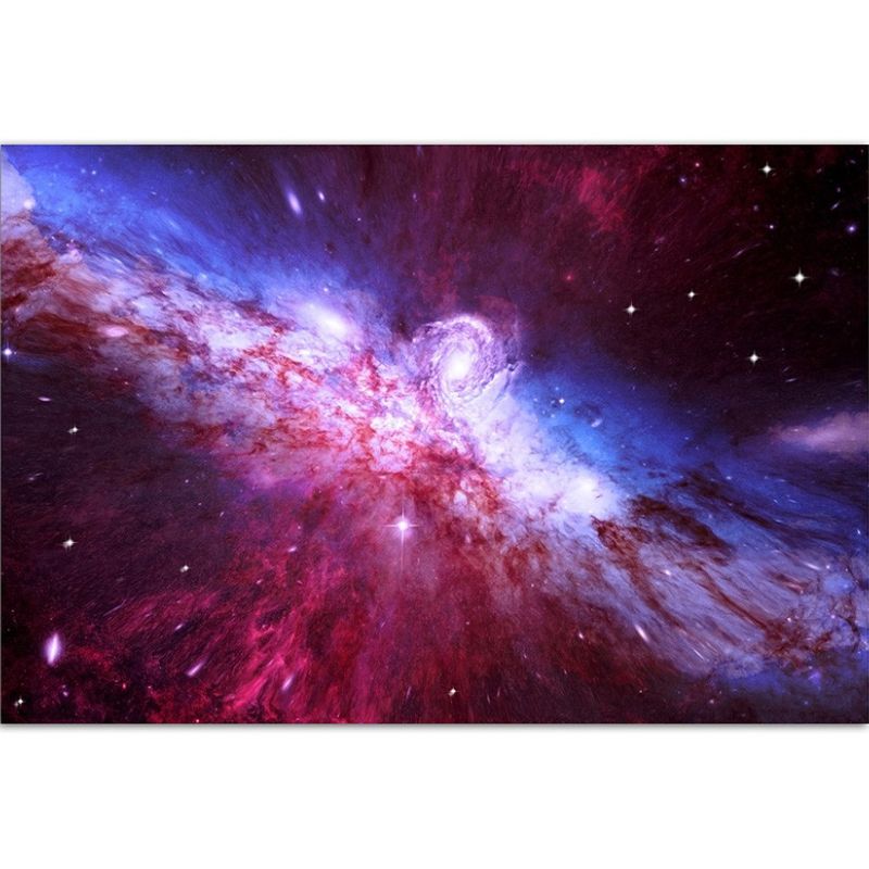 120x80cm Planet Sterne All Weltraum Galaxie