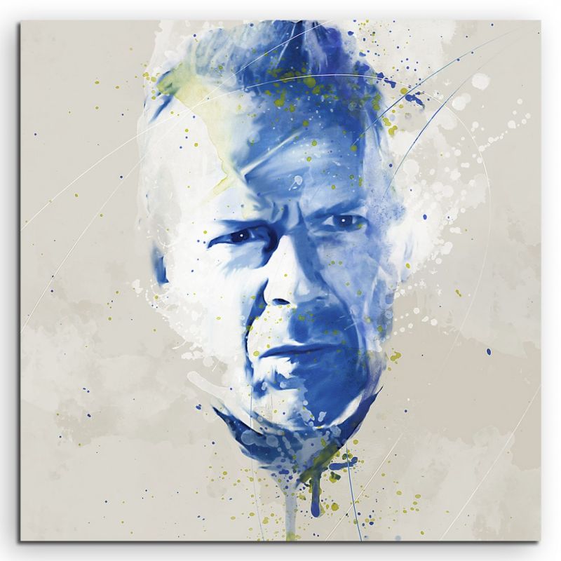 Bruce Willis Sin City Aqua 60x60cm Wandbild Aquarell Art