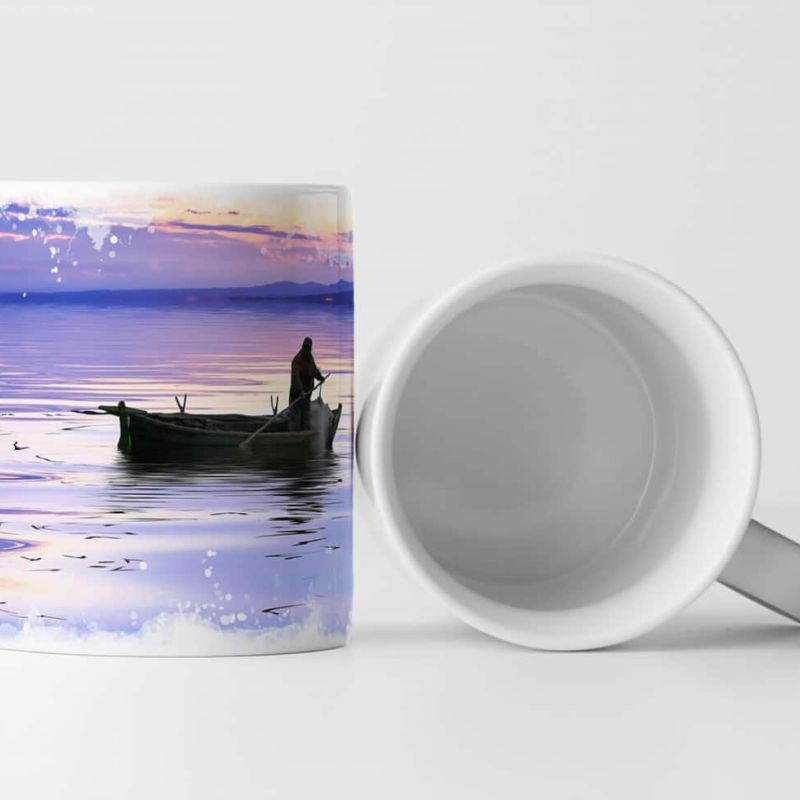 Tasse Geschenk Künstlerische Fotografie – Fischer im Meer der Träume