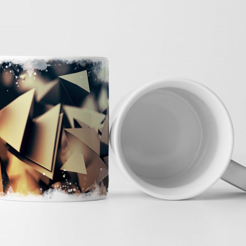 Tasse Geschenk  Abstrakte Pyramiden Digital Art