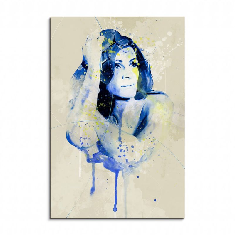 Julia Roberts Aqua 90x60cm Wandbild Aquarell Art