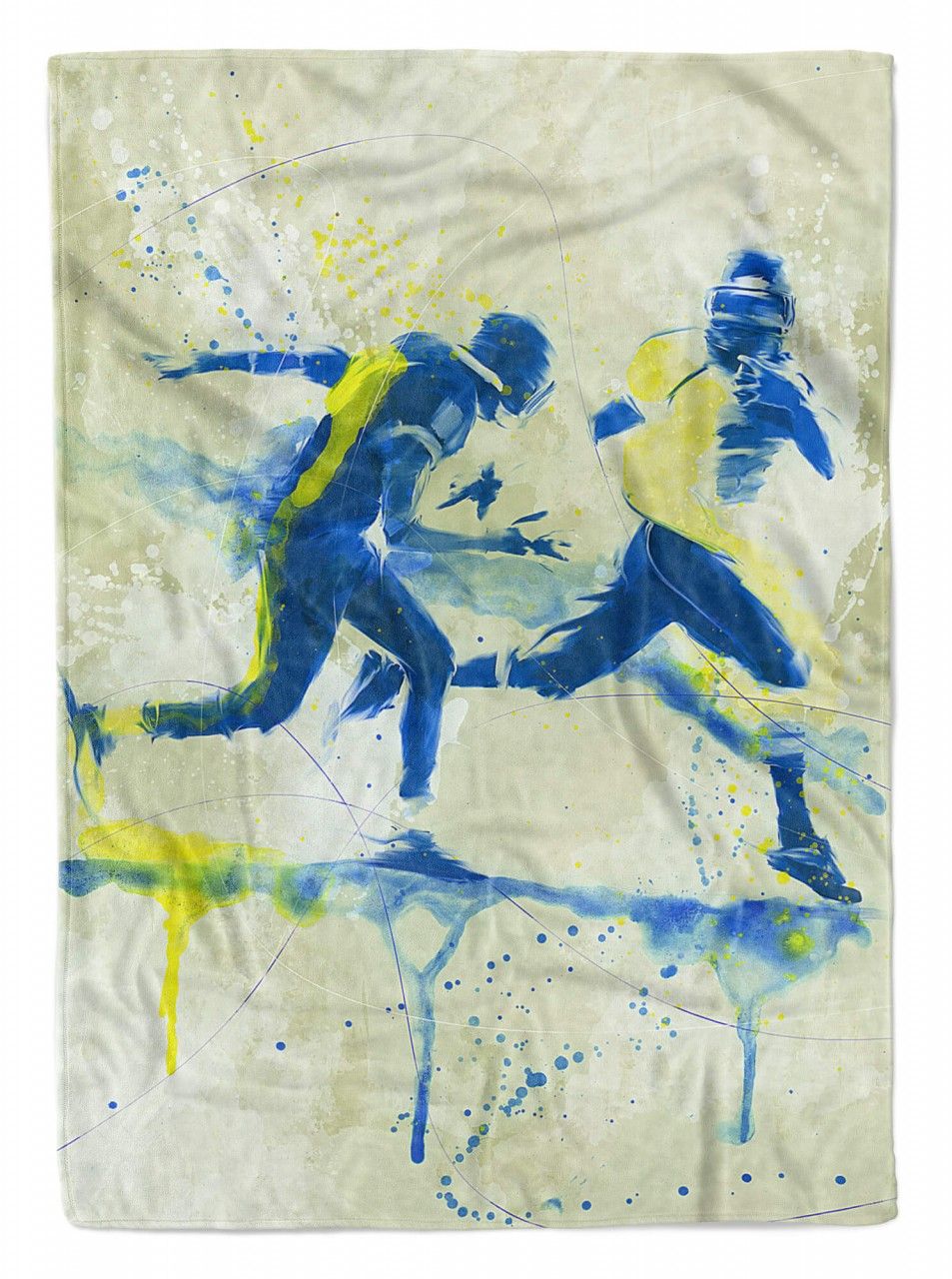 SplashArt Sport Handtuch Strandhandtuch Saunatuch Kuscheldecke Kunstvoll American Footbal