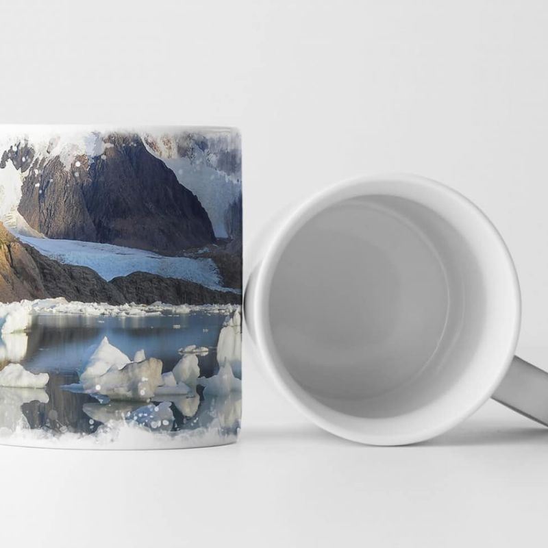 Tasse Geschenk Landschaftsfotografie – Lagune am Torre See mit Bergen Argentinien