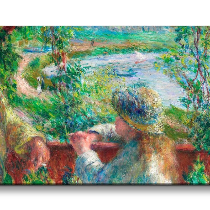 Remaster 120x60cm Pierre-Auguste Renoir weltberühmtes Wandbild Impressionismus Near the Lake