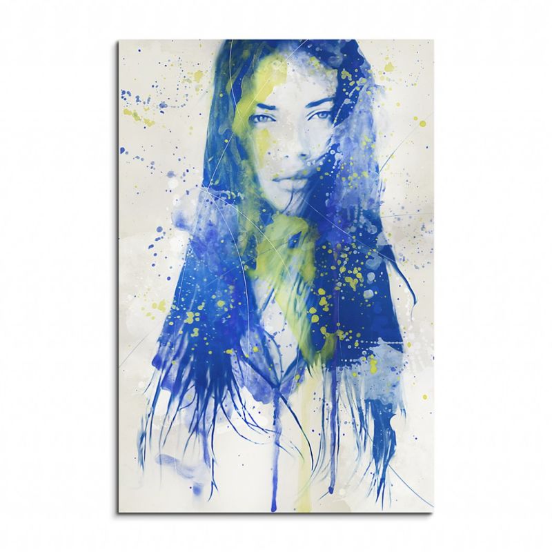 Adriana Lima IV Aqua 90x60cm Wandbild Aquarell Art