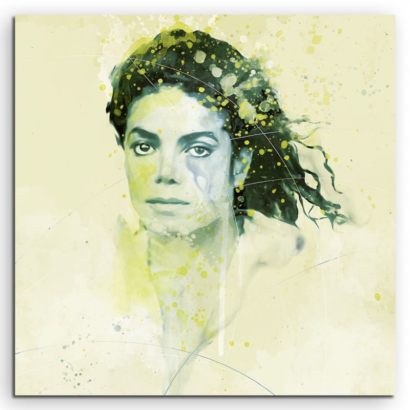 Michael Jackson VI Aqua 60x60cm Wandbild Aquarell Art