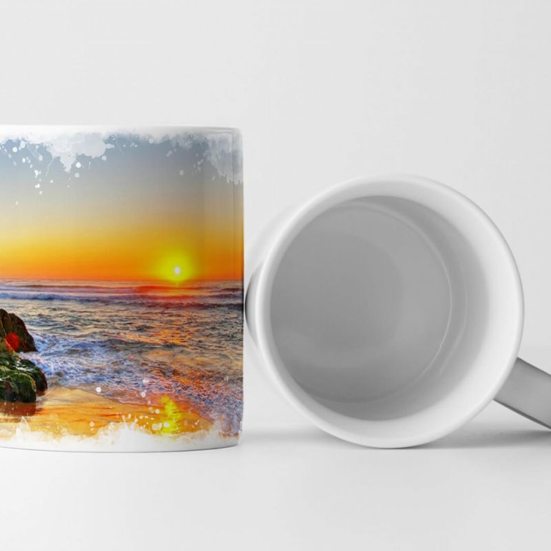 Tasse Geschenk Landschaftsfotografie – Sonnenuntergang am Meer