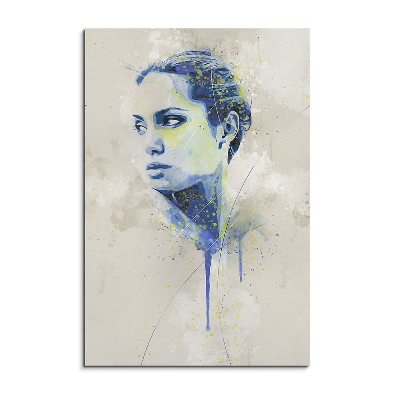 Angelina Jolie II Aqua 90x60cm Aqua Art Wandbild