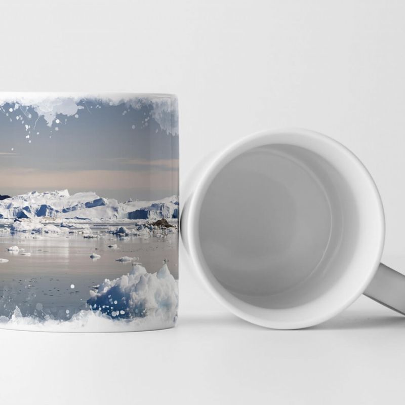 Tasse Geschenk Landschaftsfotografie – Eisberge an der Westküste Grönlands