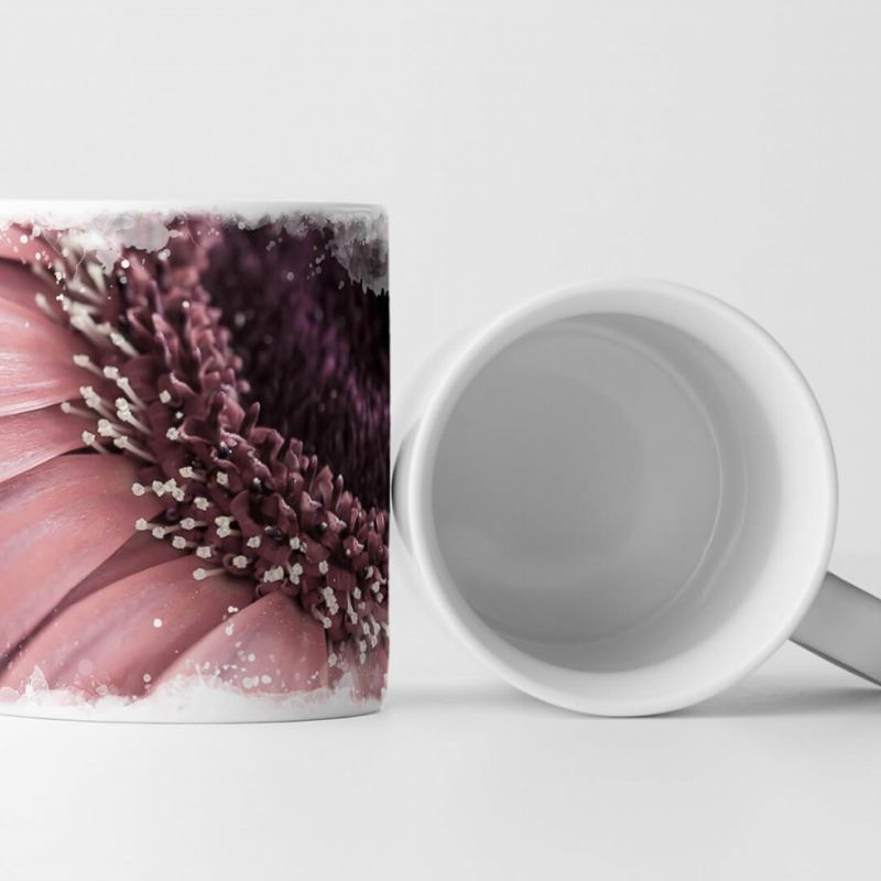 Tasse Geschenk Naturfotografie – Blume in Altrosa