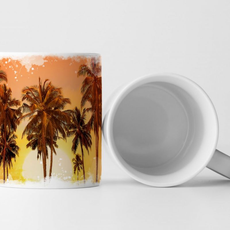 Tasse Geschenk Sri Lanka – Palmengruppe