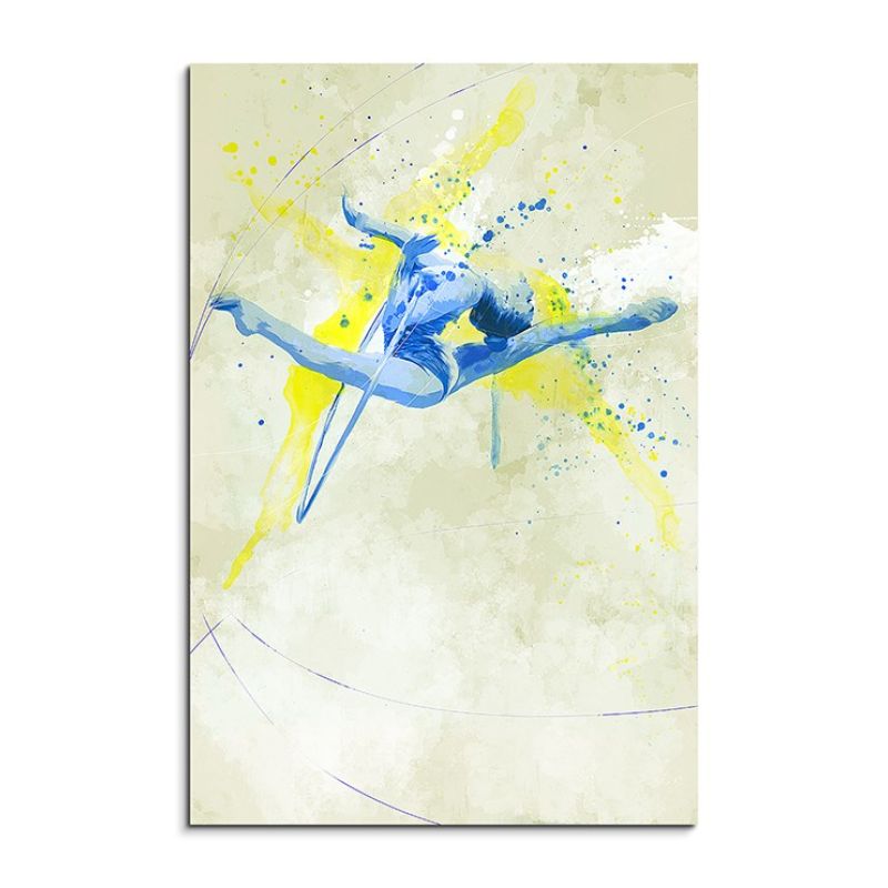 Turnen I 90x60cm SPORTBILDER Paul Sinus Art Splash Art Wandbild Aquarell Art