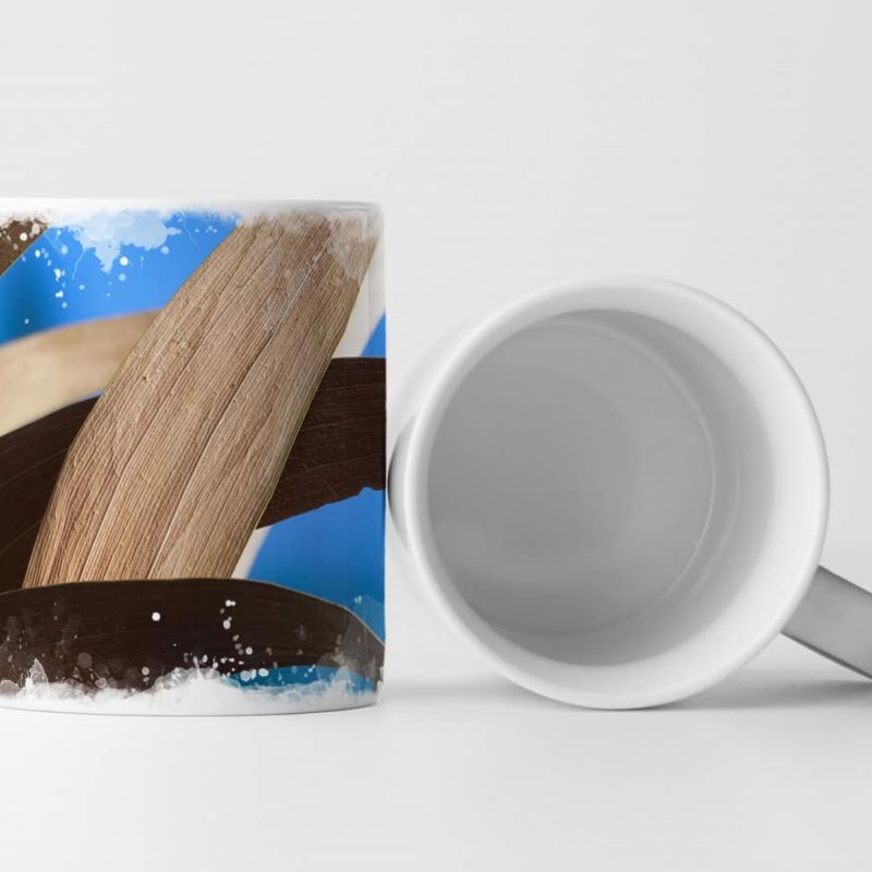 Tasse Geschenk Akazienblätter