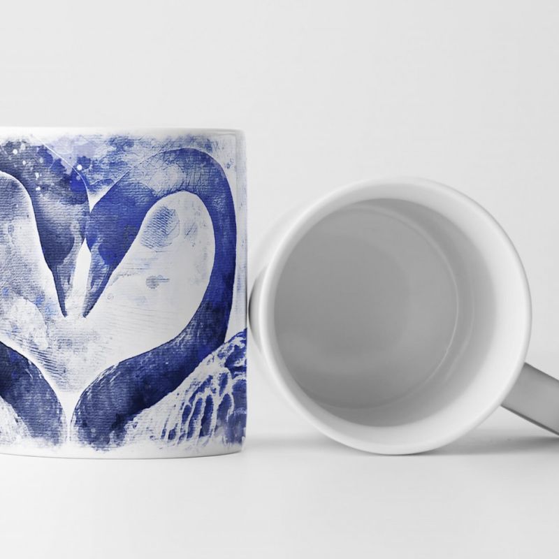 Swan Love Tasse als Geschenk,  Design Sinus Art