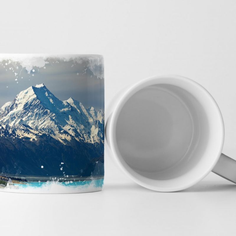 Tasse Geschenk Landschaftsfotografie – Alpen am See