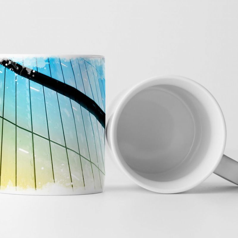 Tasse Geschenk Architekturfotografie –  Reflektierende Glasfassade