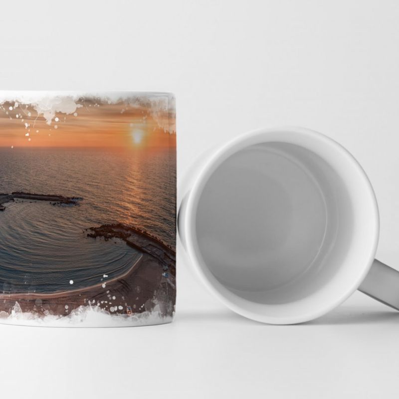 Tasse Geschenk Varna – Sonnenuntergang im Winter