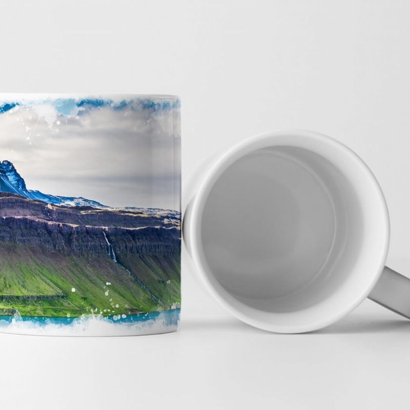 Tasse Geschenk Landschaftsfotografie – Vulkanlandschaft Island