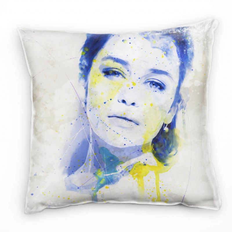 Emilia Clarke III Deko Kissen Bezug 40x40cm für Couch Sofa Lounge Zierkissen