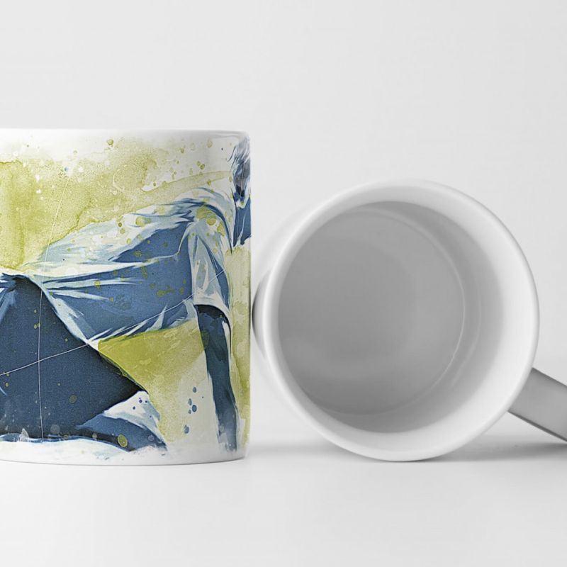 Running Tasse als Geschenk,  Design Sinus Art