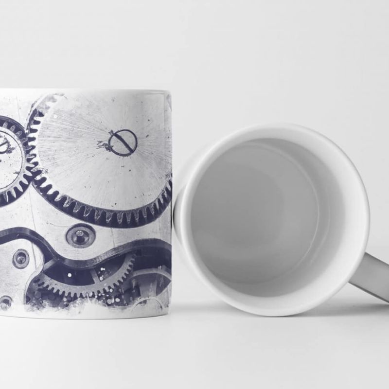 Tasse Geschenk Künstlerische Fotografie – Uhrenwerk