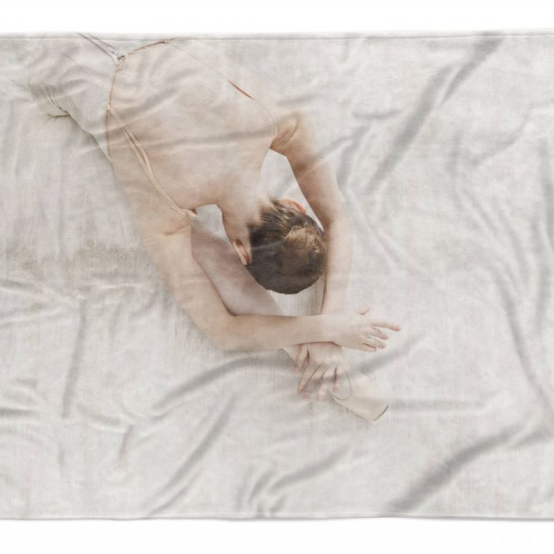 Handtuch Strandhandtuch Saunatuch Kuscheldecke  mit Fotomotiv Ballerina schöne F