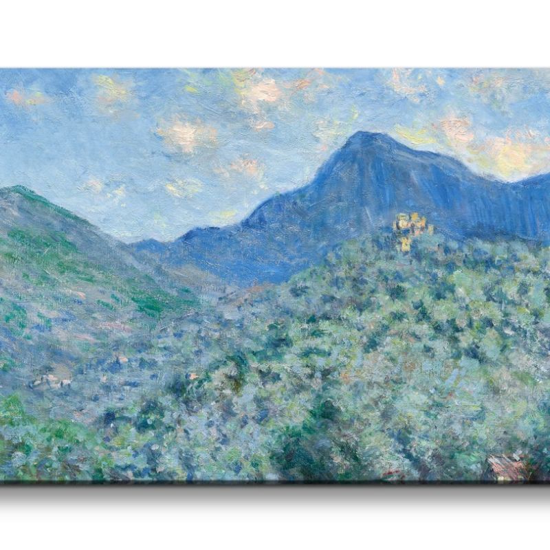 Remaster 120x60cm Claude Monet Impressionismus weltberühmtes Wandbild Valle Buona Berge Sommer Zeitl