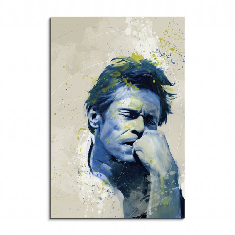 Willem Dafoe II Aqua 90x60cm Wandbild Aquarell Art