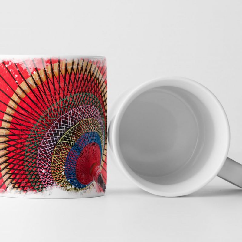 Tasse Geschenk asiatischer Sonnenschirm