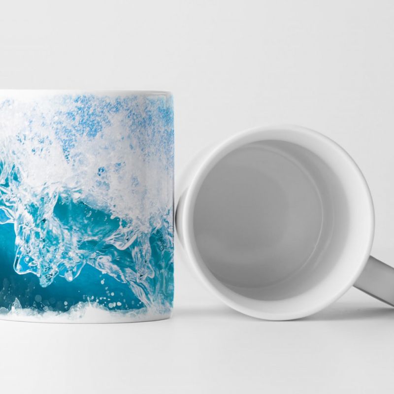 Tasse Geschenk Naturfotografie – Türkise Meereswelle