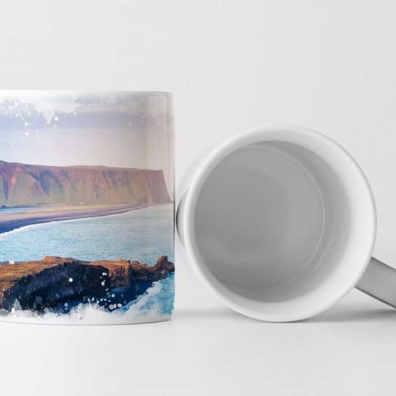 Tasse Geschenk Island – großartiger Ausblick Kirkjufjara Strand