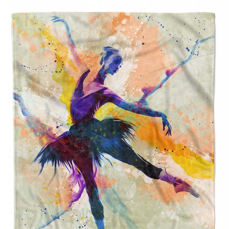 SplashArt Sport Handtuch Strandhandtuch Saunatuch Kuscheldecke Kunstvoll Ballett VI Sport