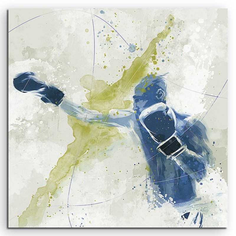 Boxen 60x60cm SPORTBILDER Paul Sinus Art Splash Art Wandbild Aquarell Art