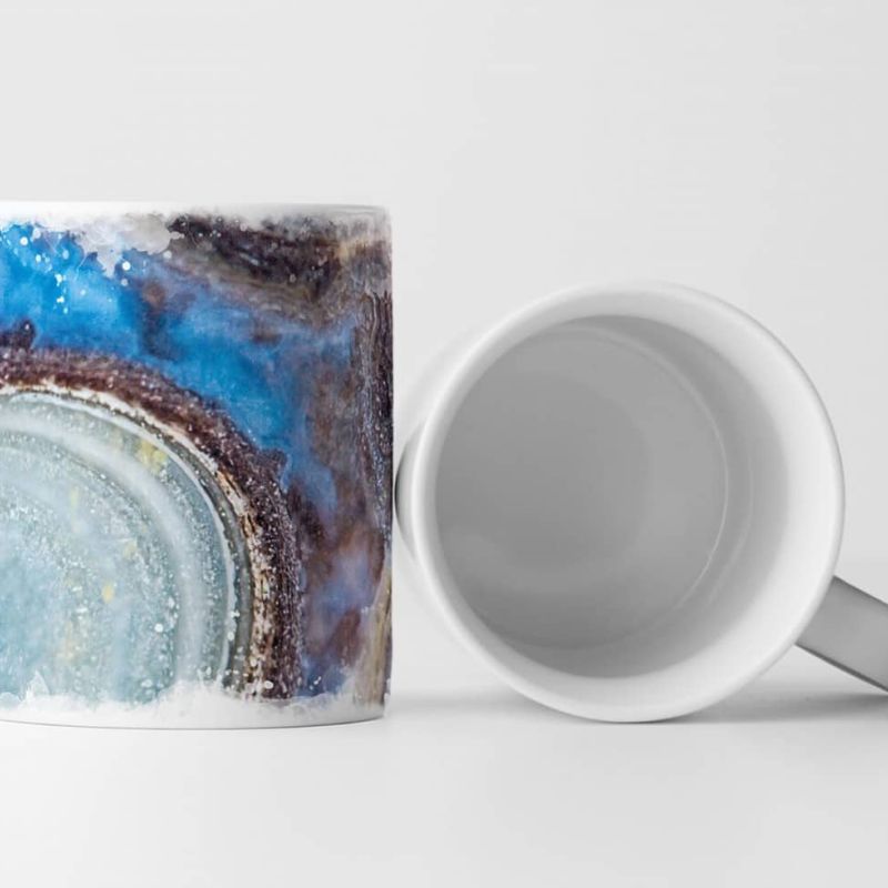 Tasse Geschenk Künstlerische Fotografie – Bunte Geode im Detail