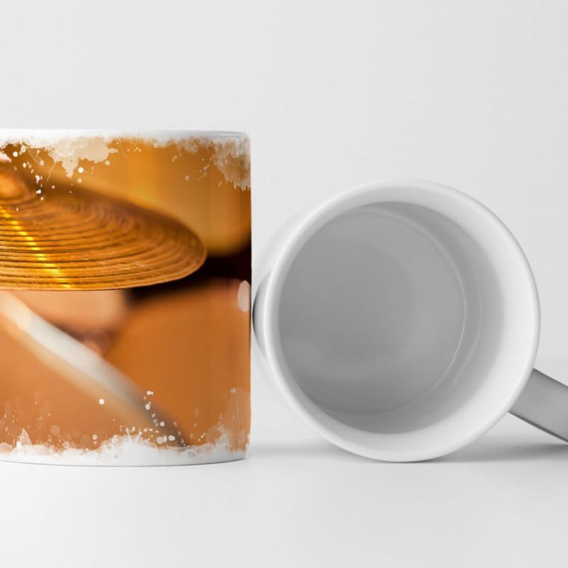 Tasse Geschenk Künstlerische Fotografie – Ausschnitt eines Drumsets