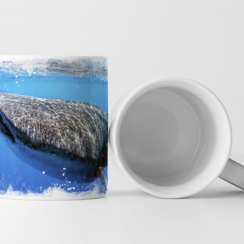 Tasse Geschenk Tierfotografie  – Walhai im Ozean