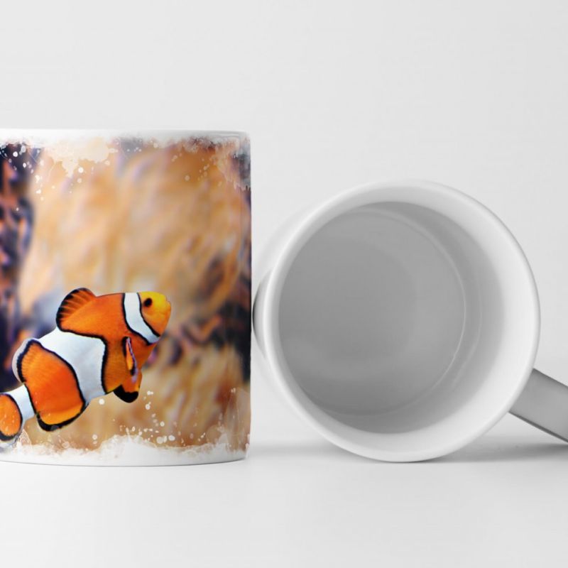 Tasse Geschenk  Fotografie Unterwasser- Clown Fisch