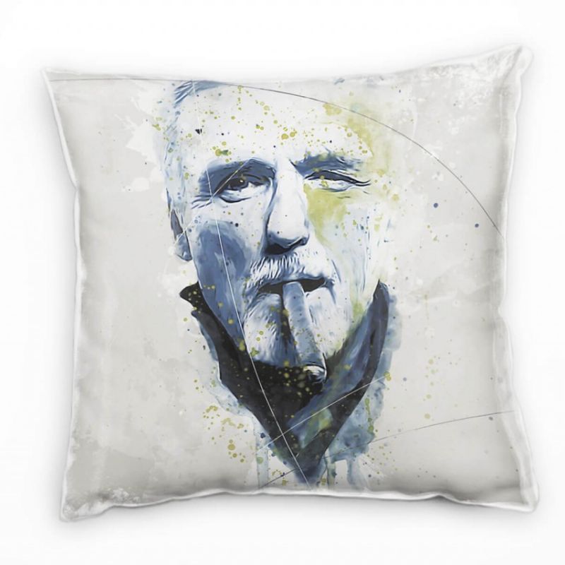 Dennis Hopper Deko Kissen Bezug 40x40cm für Couch Sofa Lounge Zierkissen