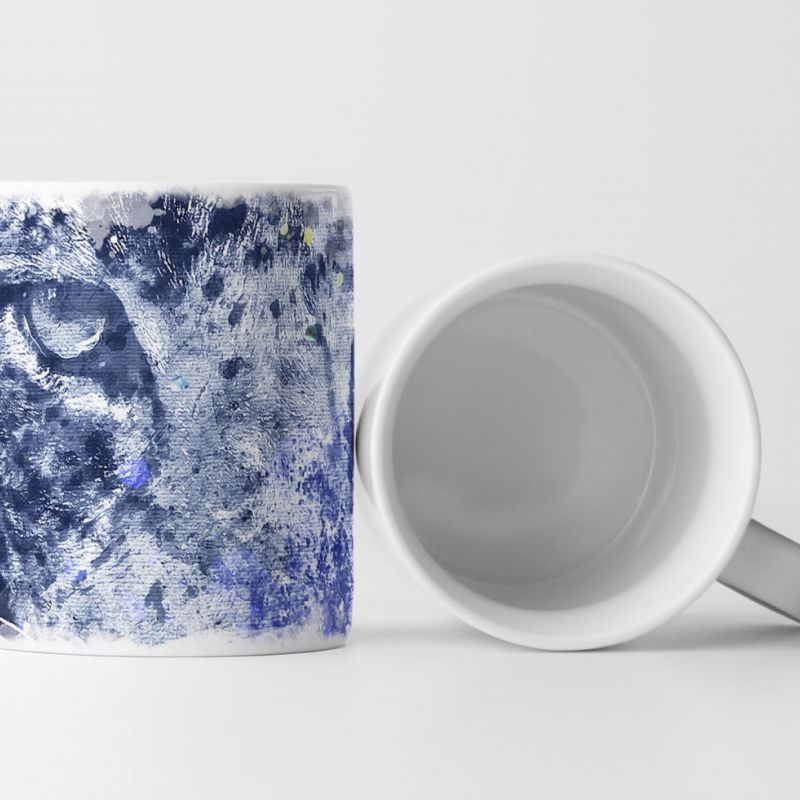 Leopard Face Tasse als Geschenk,  Design Sinus Art